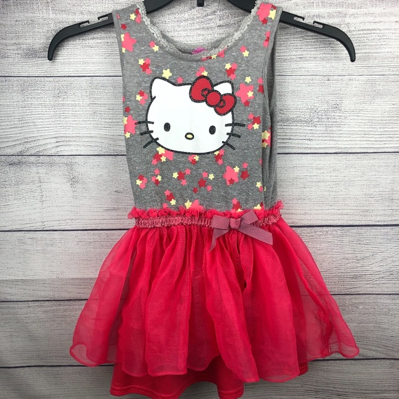 Hello Kitty Other - Hello Kitty Girls Dress Tank Top with Ruffled Tutu